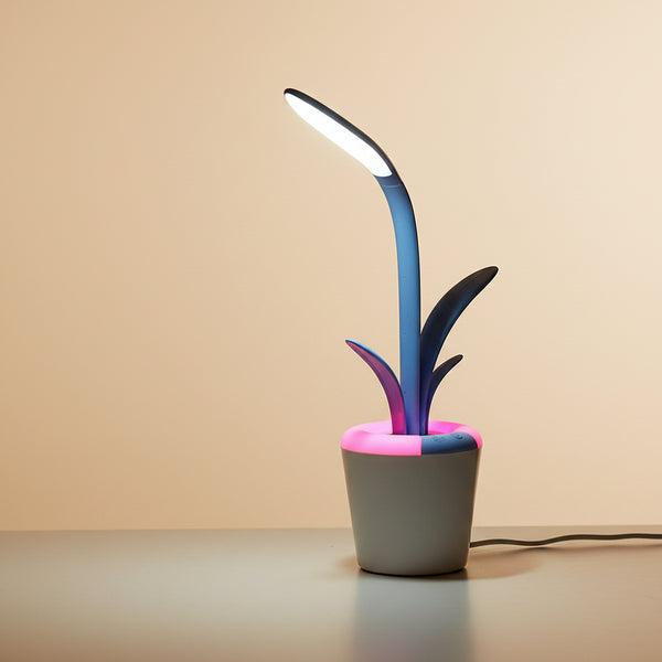 Modern USB LED Desk Lamp - pink and blue USB LED desk lamp study workspace | Lumafye
