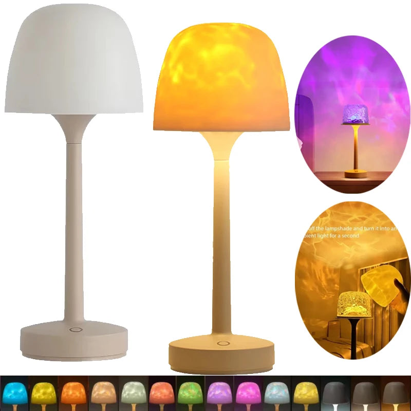 Ripple Glow Mushroom Lamp – Water Projection Ambient Light