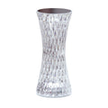 Led Crystal Rechargeable Bedroom Atmosphere Table Lamp - clear acrylic crystal waist lamp product shot on white | Lumafye