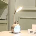 Compact USB Bedside Study Light - grey USB powered animal shaped LED study lamp | Lumafye