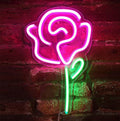 Shaped Acrylic Neon Wall Light - floating neon LED sign clear acrylic backboard bedroom wall decor | Lumafye