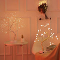LED Copper Wire Fairy String Light - copper wire string lights draped on shelf | Lumafye