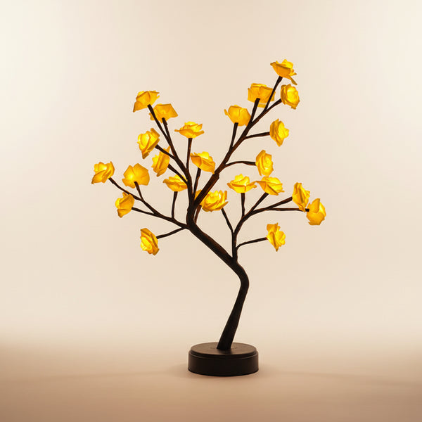 Rose Fairy Tree Desk Lamp - rose fairy tree desk lamp warm white glow bedroom table light | Lumafye