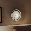 Modern Magnetic Wall Sconce - magnetic wall sconce installed on bedroom wall warm light | Lumafye