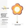 Ceramic Flower Wall Sconce - pink yellow ceramic pull cord wall lamp specs | Lumafye