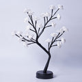 Rose Fairy Tree Desk Lamp - white rose fairy tree desk lamp warm white USB plug in | Lumafye
