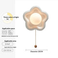 Ceramic Flower Wall Sconce - off white ceramic pull cord wall lamp specs | Lumafye