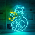 Celestial Cat Neon Glow Sign