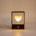 Crystal ball wooden base ambient light gift presentation