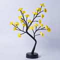 Rose Fairy Tree Desk Lamp - yellow rose fairy tree lamp warm glow bedroom USB powered | Lumafye