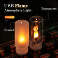 Ember Glow Flame Lamp — Flickering LED Fire Ambient Light