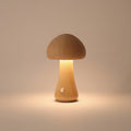Wooden Mushroom LED Touch Lamp - style A beech wood mushroom night light USB 2.4W warm white bedroom shelf | Lumafye