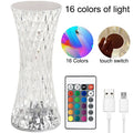 Facet Diamond Crystal Table Lamp