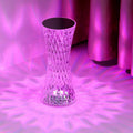 Led Crystal Rechargeable Bedroom Atmosphere Table Lamp - pink purple RGB crystal atmosphere lamp bedroom glow | Lumafye