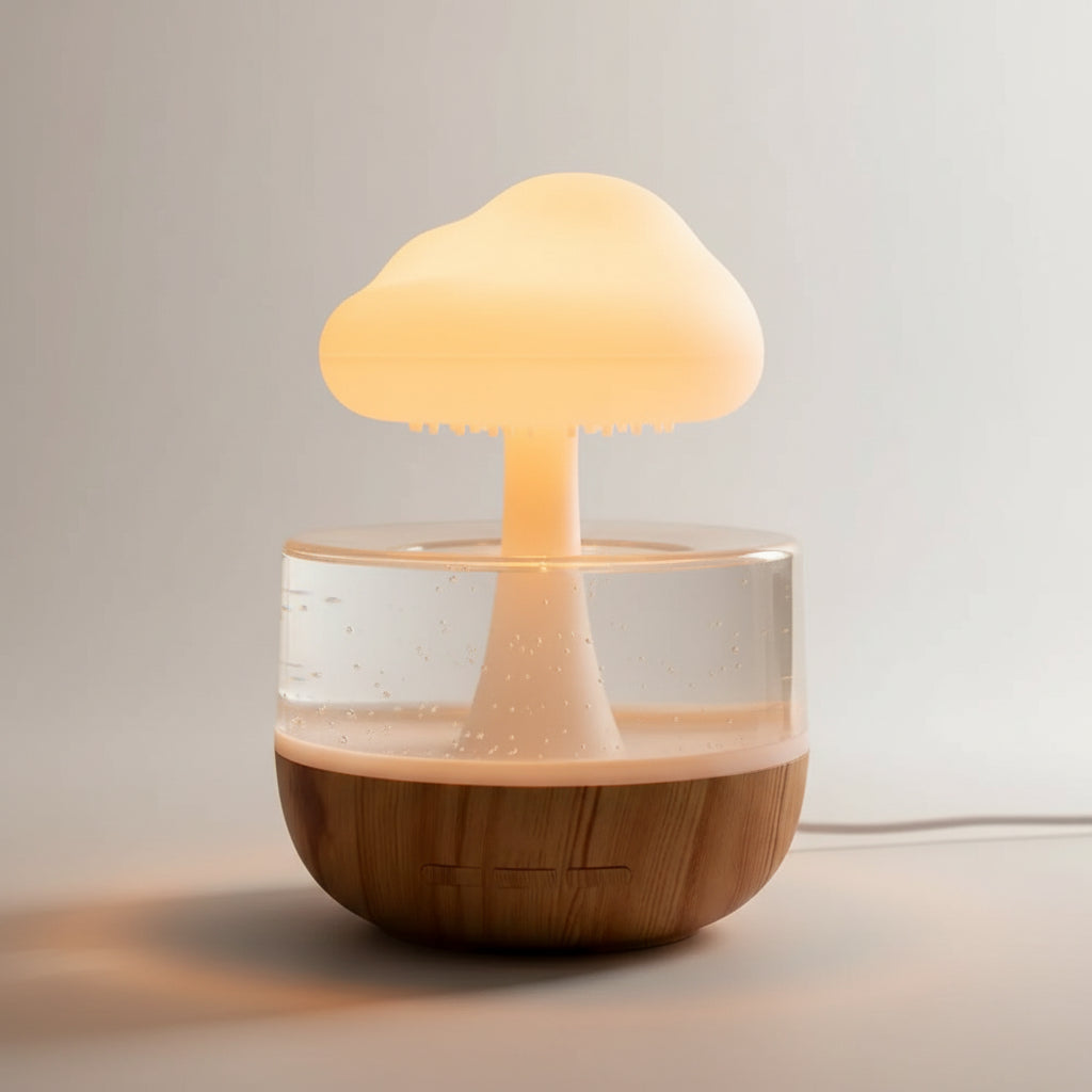 Storm Cloud Glow Lamp — Rain & Aroma Diffuser Night Light