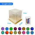 Flame Ripple Crystal Lamp
