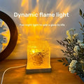 Flame Ripple Crystal Lamp