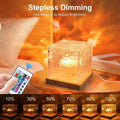 Flame Ripple Crystal Lamp